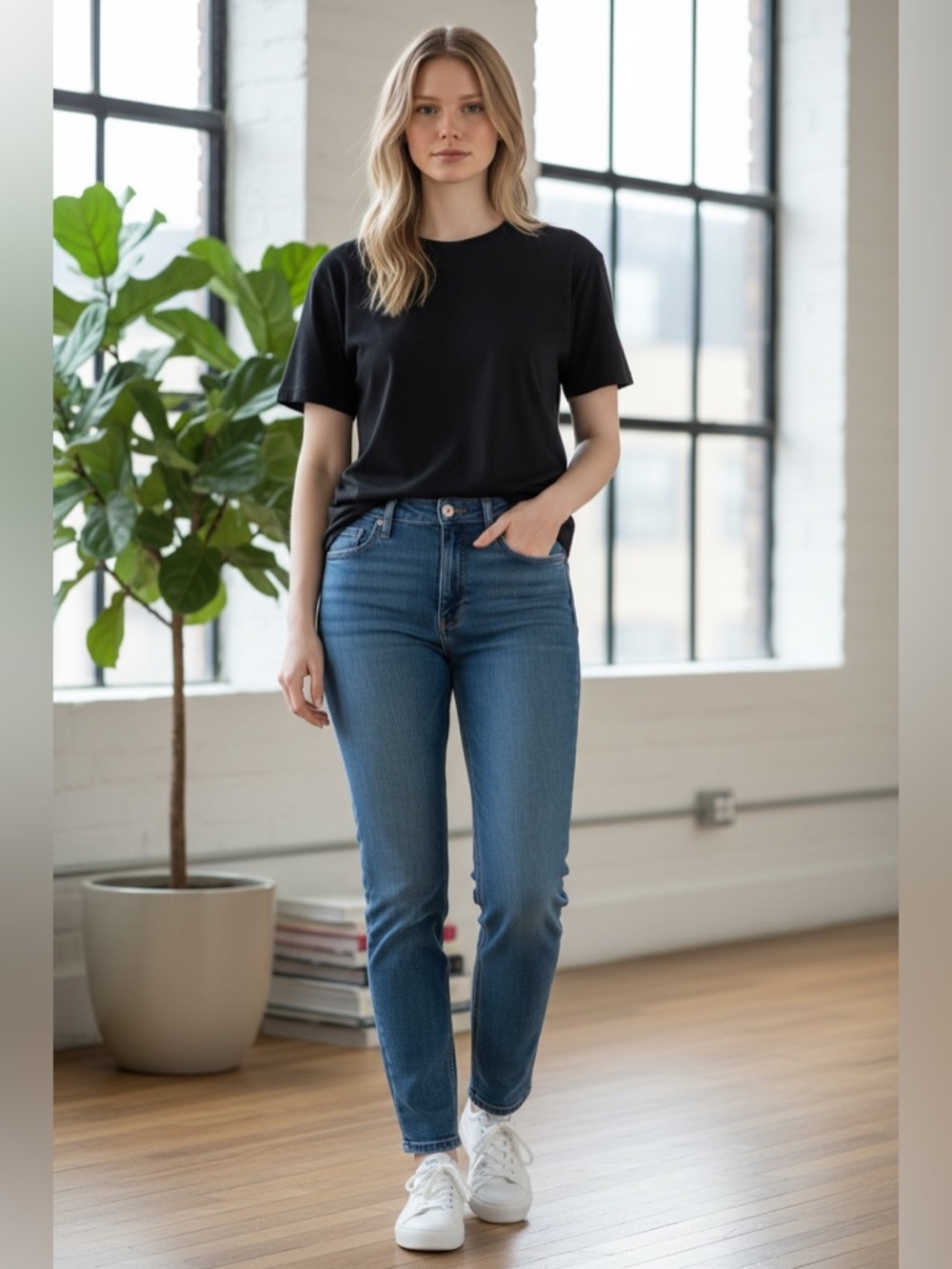 J. Crew Denim 90' Vintage Straight Blue Jeans